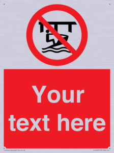 Custom Do not use watercraft in the vicinity of piers